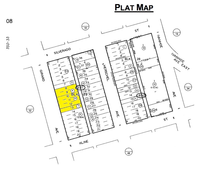 7733 Girard Ave, La Jolla, CA à louer - Plan cadastral – Image 3 sur 5