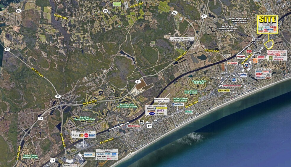 Hwy 17 N & Starwatch rd, North Myrtle Beach, SC à louer - Aérien – Image 2 sur 3