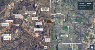 Plus de détails pour SWC Hayes Rd & Longbranch Rd, Midlothian, TX - Terrain à vendre