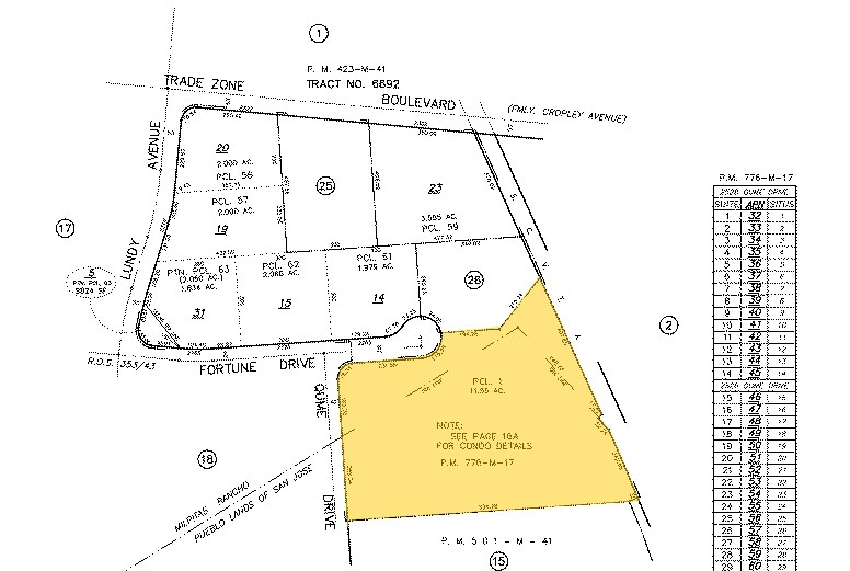 2526 Qume Dr, San Jose, CA à louer - Plan cadastral – Image 3 sur 4