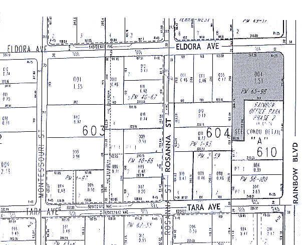 2727 S Rainbow Blvd, Las Vegas, NV à louer - Plan cadastral – Image 2 sur 3