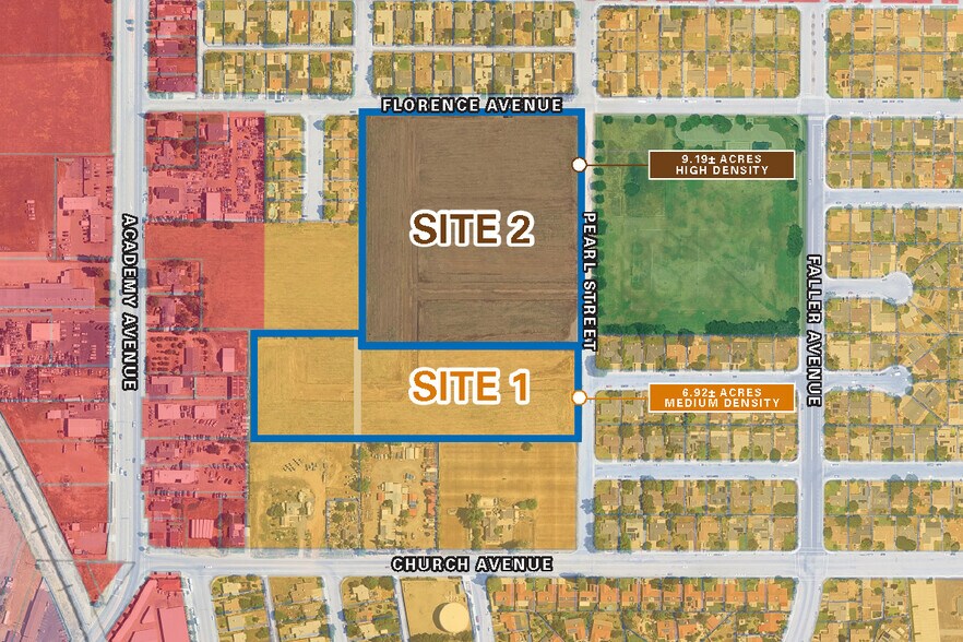 Florence, Sanger, CA à vendre - Aérien – Image 2 sur 3