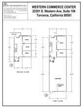 22301-22309 S Western Ave, Torrance, CA à louer Plan d’étage– Image 1 sur 1