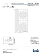 11726 San Vicente Blvd, Los Angeles, CA à louer Plan d’étage– Image 1 sur 1