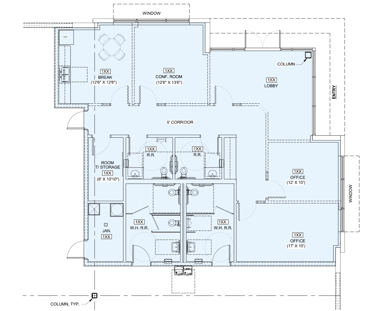 12153 Rojas Dr, El Paso, TX à louer Plan d’étage– Image 1 sur 2