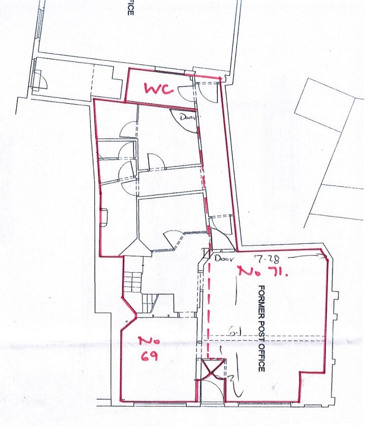 69-71 High St, Newport Pagnell à louer Plan d’étage– Image 1 sur 1