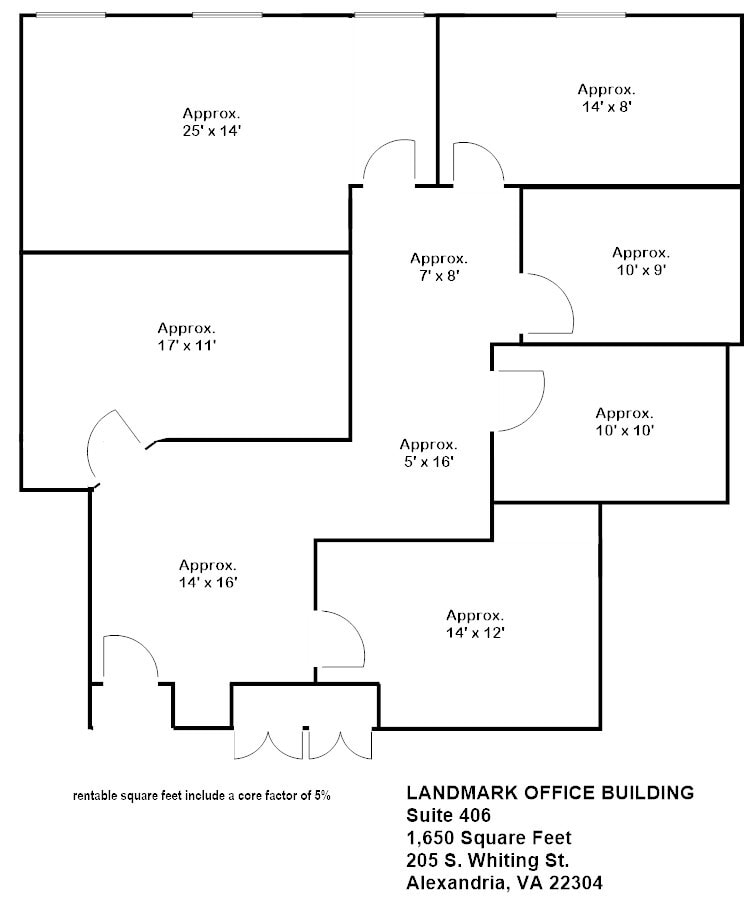 205 S Whiting St, Alexandria, VA à louer Plan d’étage– Image 1 sur 1