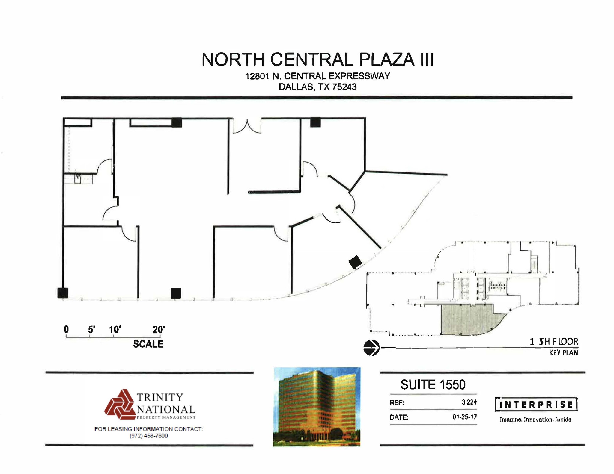 12801 N Central Expy, Dallas, TX à louer Plan d’étage– Image 1 sur 1
