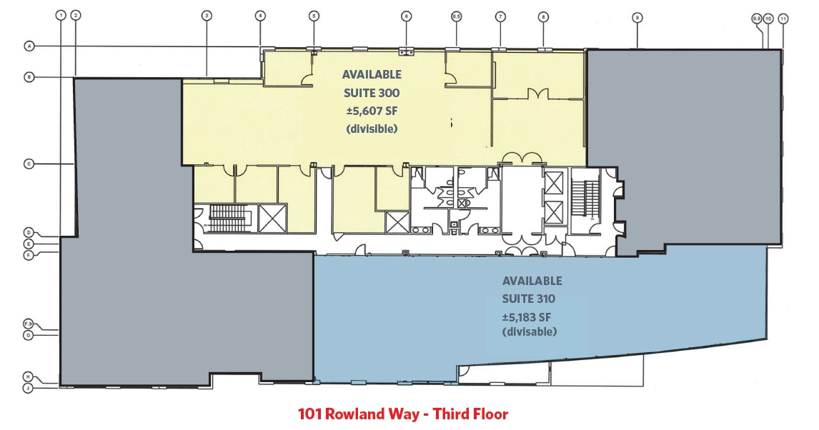 100 Rowland Way, Novato, CA à louer Plan d’étage– Image 1 sur 1