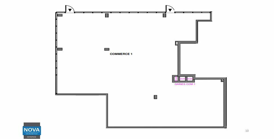 Local commercial dans Louvres à louer - Plan d’étage – Image 3 sur 4