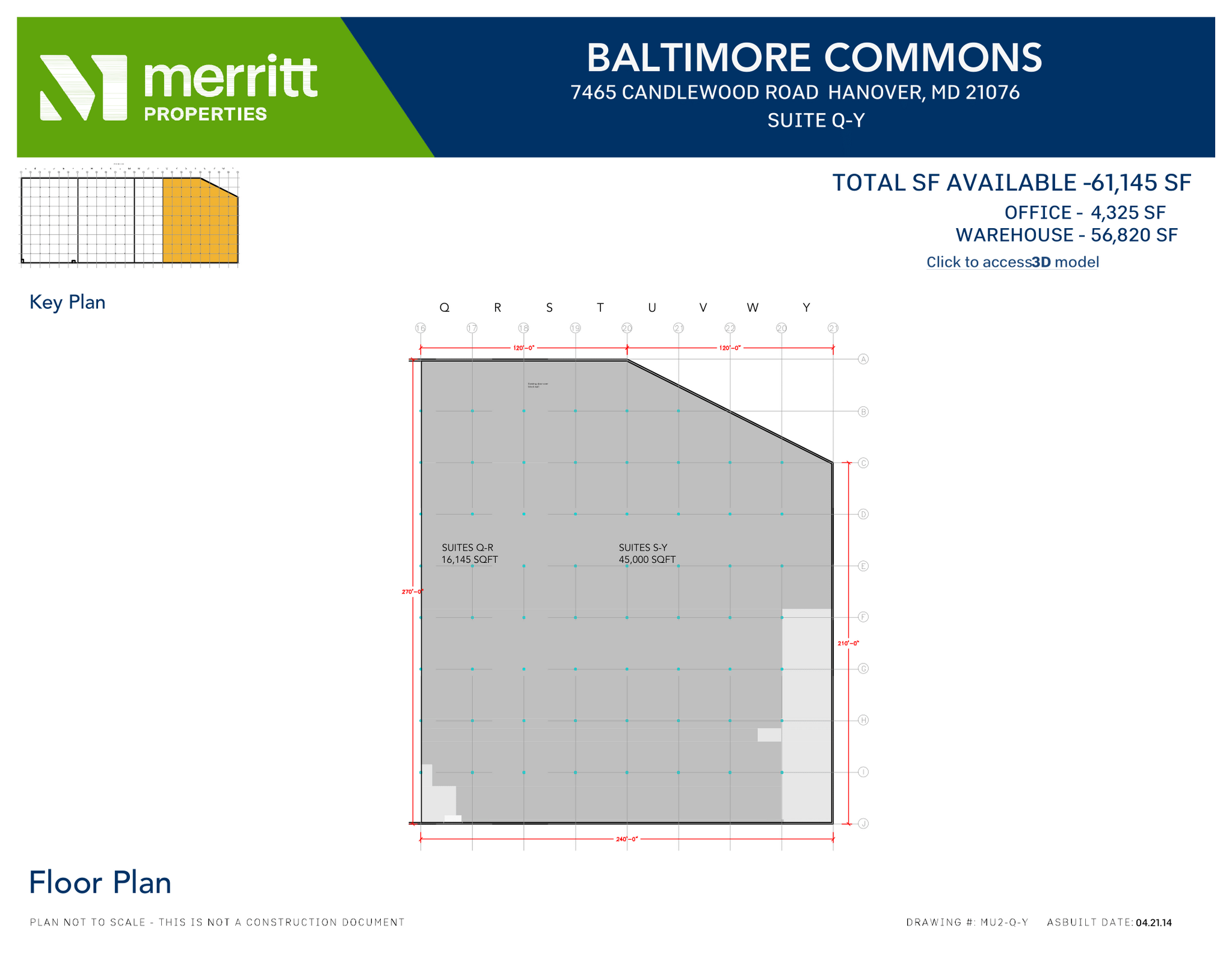 7455 New Ridge Rd, Hanover, MD à louer Plan d’étage– Image 1 sur 1