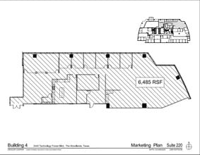 2445 Technology Forest Blvd, The Woodlands, TX à louer Plan d’étage– Image 1 sur 1