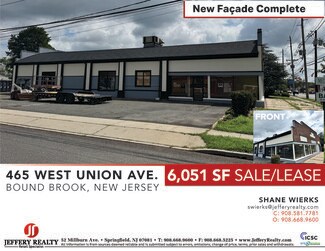 Plus de détails pour 465 W Union Ave, Bound Brook, NJ - Local commercial à louer