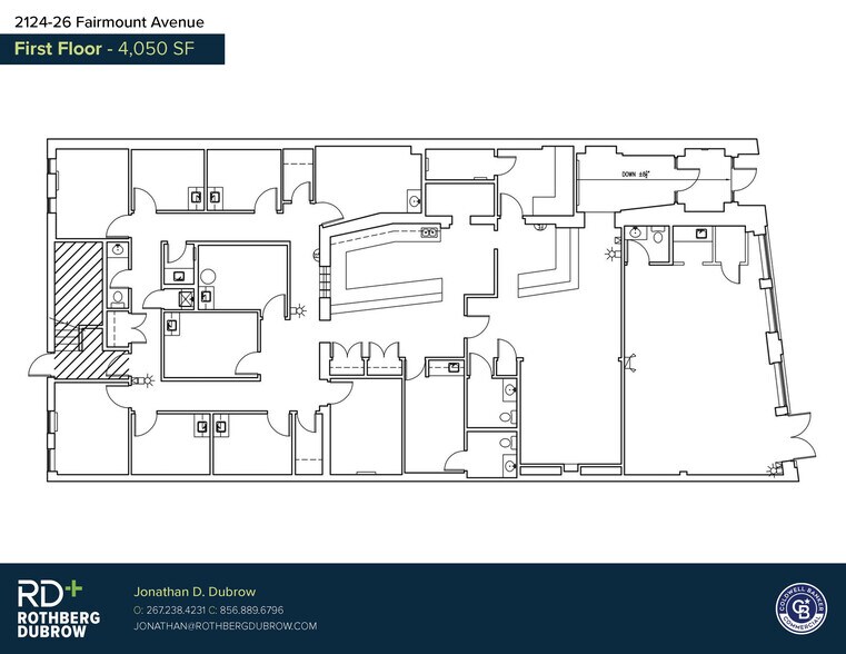 2124-2126 Fairmount Ave, Philadelphia, PA à louer - Plan d’étage – Image 2 sur 4