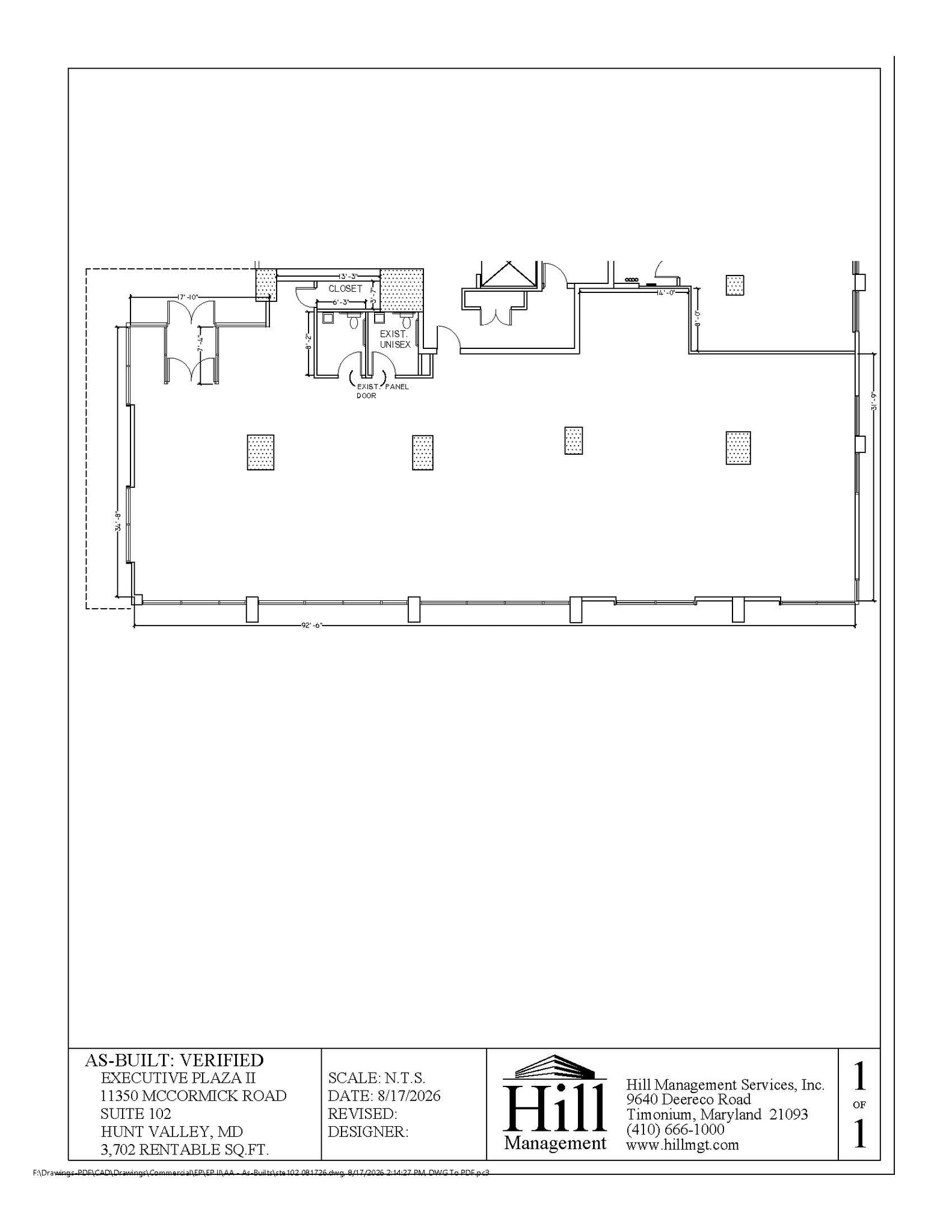 11350 McCormick Rd, Hunt Valley, MD à louer Plan d’étage– Image 1 sur 1
