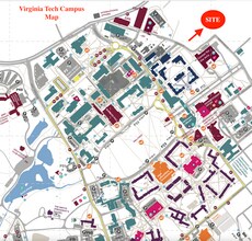 606 N Main St, Blacksburg, VA - VUE AÉRIENNE  vue de carte