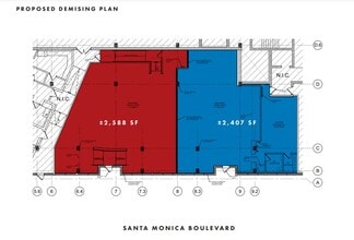 7141-7155 Santa Monica Blvd, West Hollywood, CA à louer Plan d’étage– Image 2 sur 2