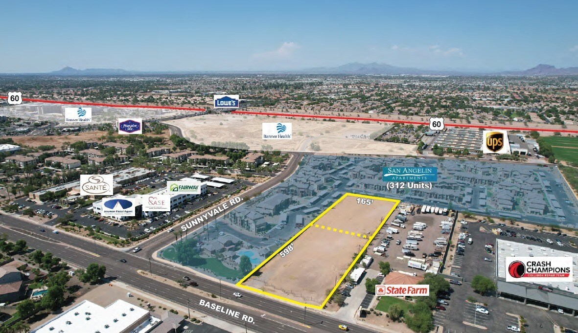 5520 E Baseline Rd, Mesa, AZ à vendre Photo de l’immeuble– Image 1 sur 10