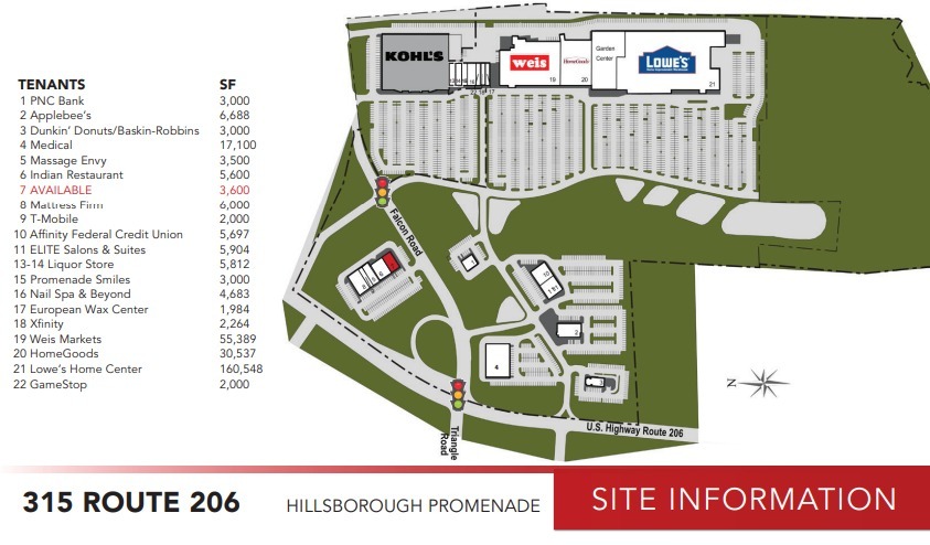 30 Falcon Rd, Hillsborough, NJ à louer - Plan de site – Image 2 sur 4