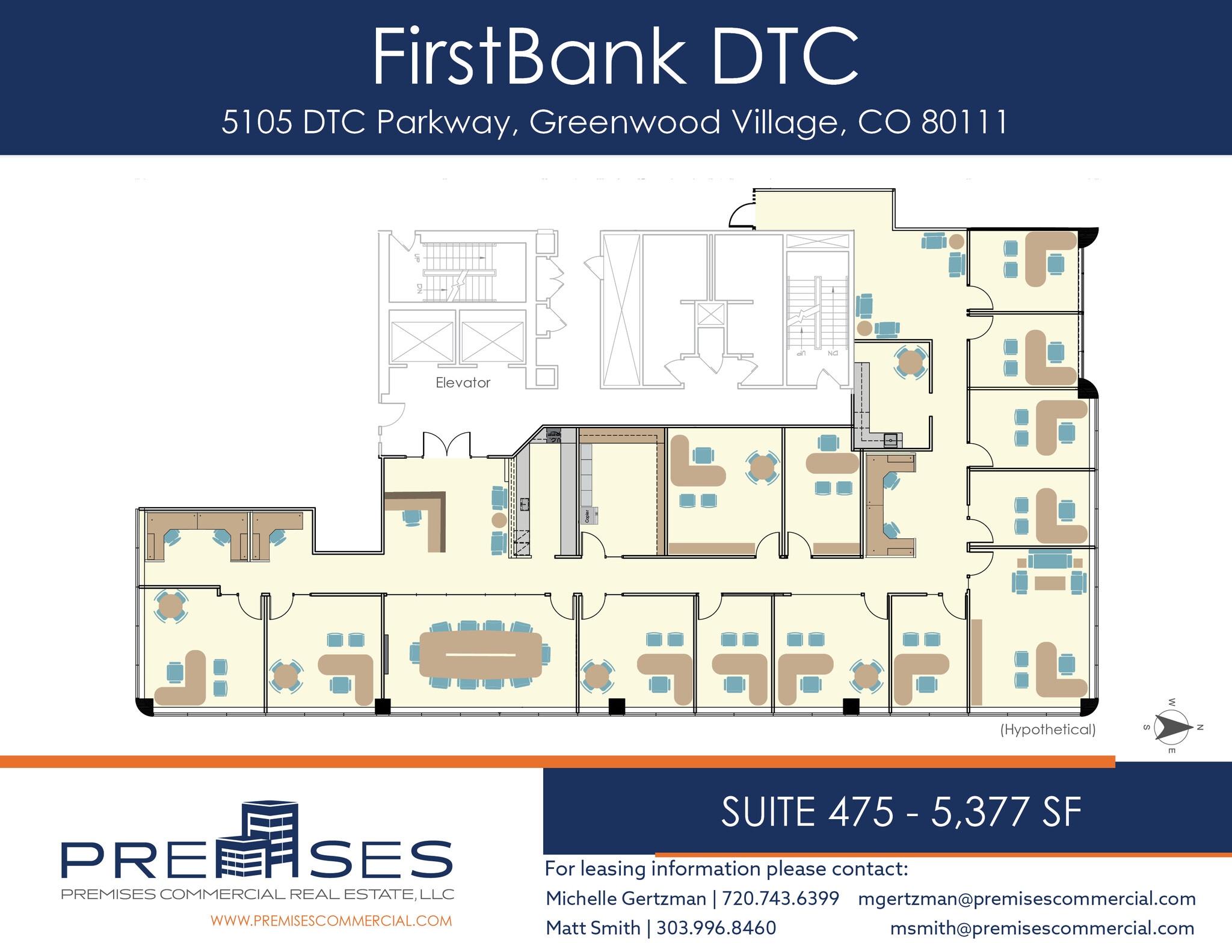 5105 Dtc Pky, Greenwood Village, CO à louer Plan d’étage– Image 1 sur 2