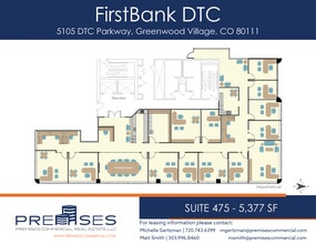5105 Dtc Pky, Greenwood Village, CO à louer Plan d’étage– Image 1 sur 2