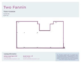 7500 Fannin St, Houston, TX à louer Plan d’étage– Image 1 sur 1