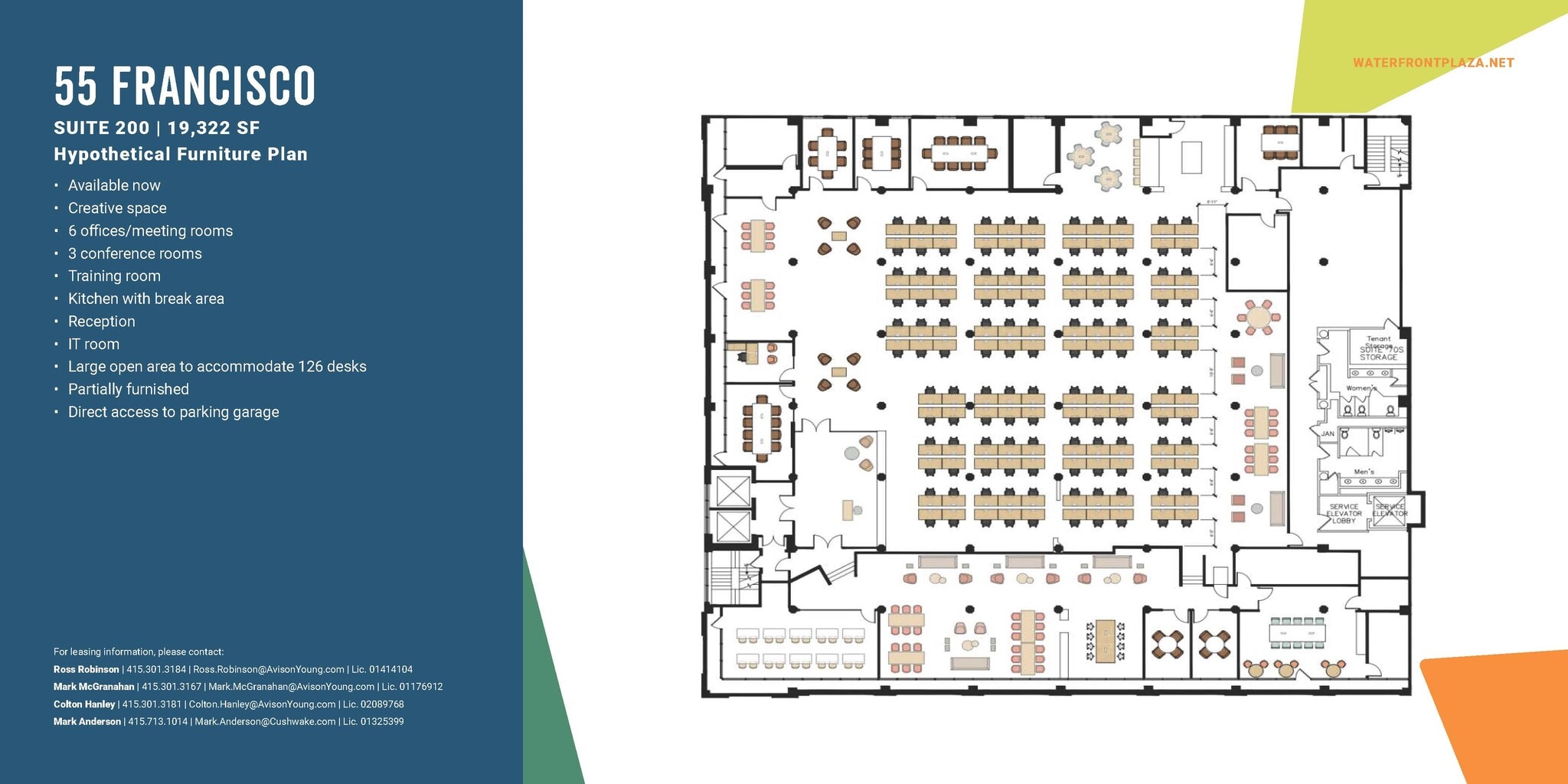 55 Francisco St, San Francisco, CA à louer Plan d’étage– Image 1 sur 9