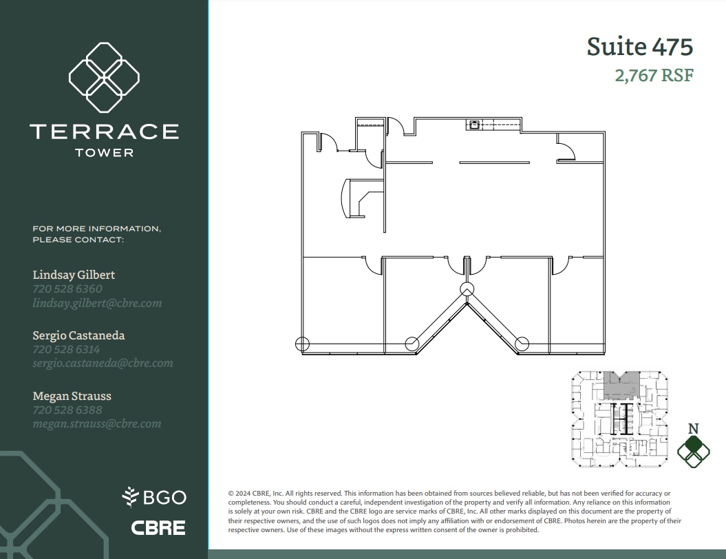 5619 Dtc Pky, Greenwood Village, CO à louer Plan d’étage– Image 1 sur 1