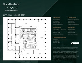 444 S Flower St, Los Angeles, CA à louer Plan d’étage– Image 1 sur 1