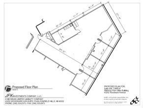 43252 Woodward Ave, Bloomfield Hills, MI à louer Plan d’étage– Image 1 sur 1