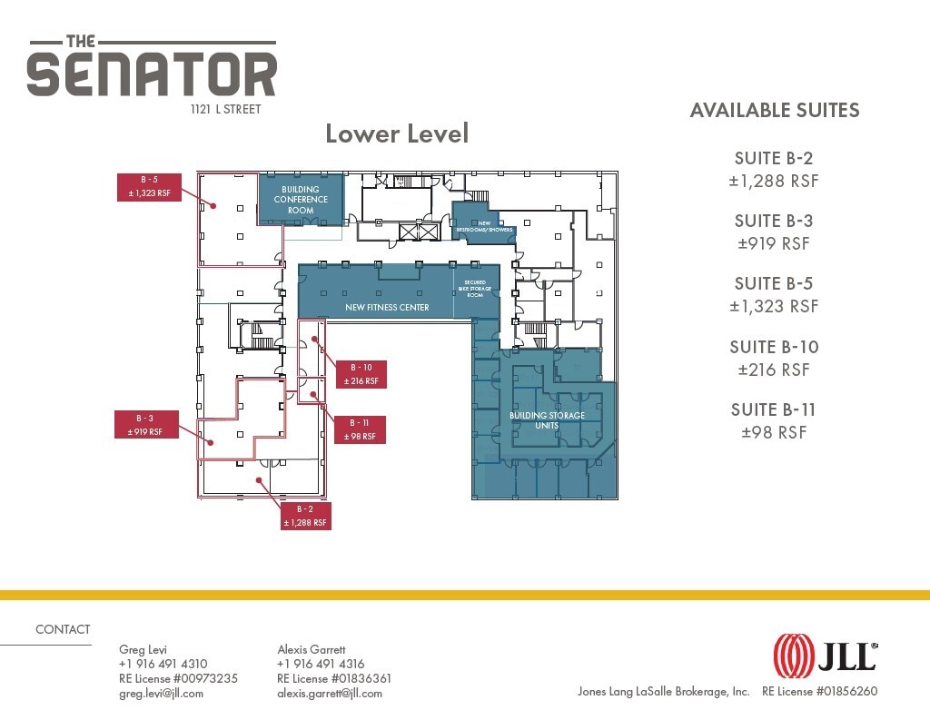 1121 L St, Sacramento, CA à louer Plan d’étage– Image 1 sur 1