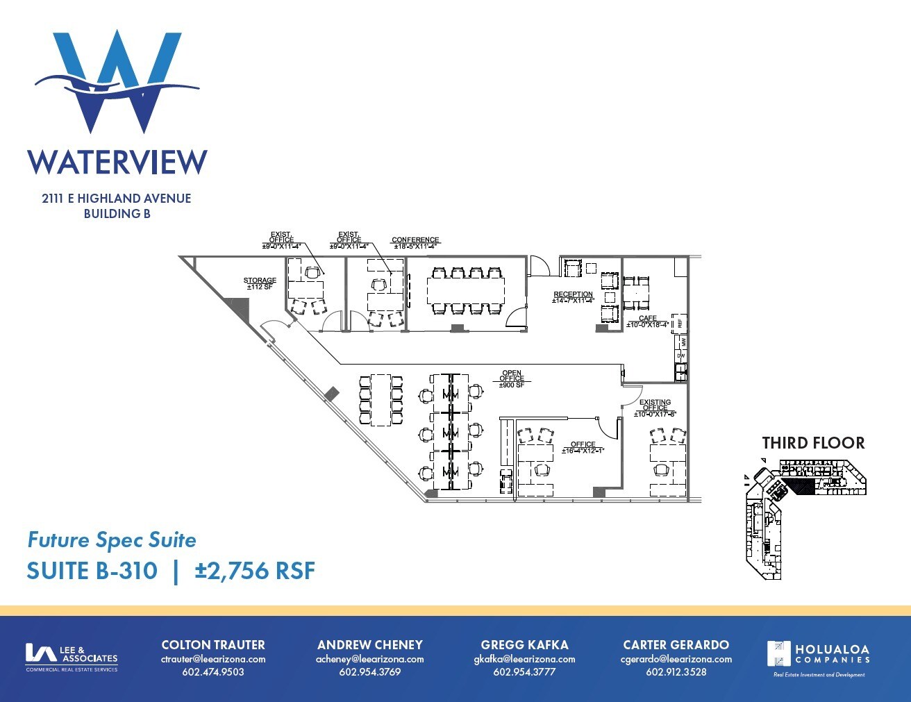 2111 E Highland Ave, Phoenix, AZ à louer Plan d’étage– Image 1 sur 1
