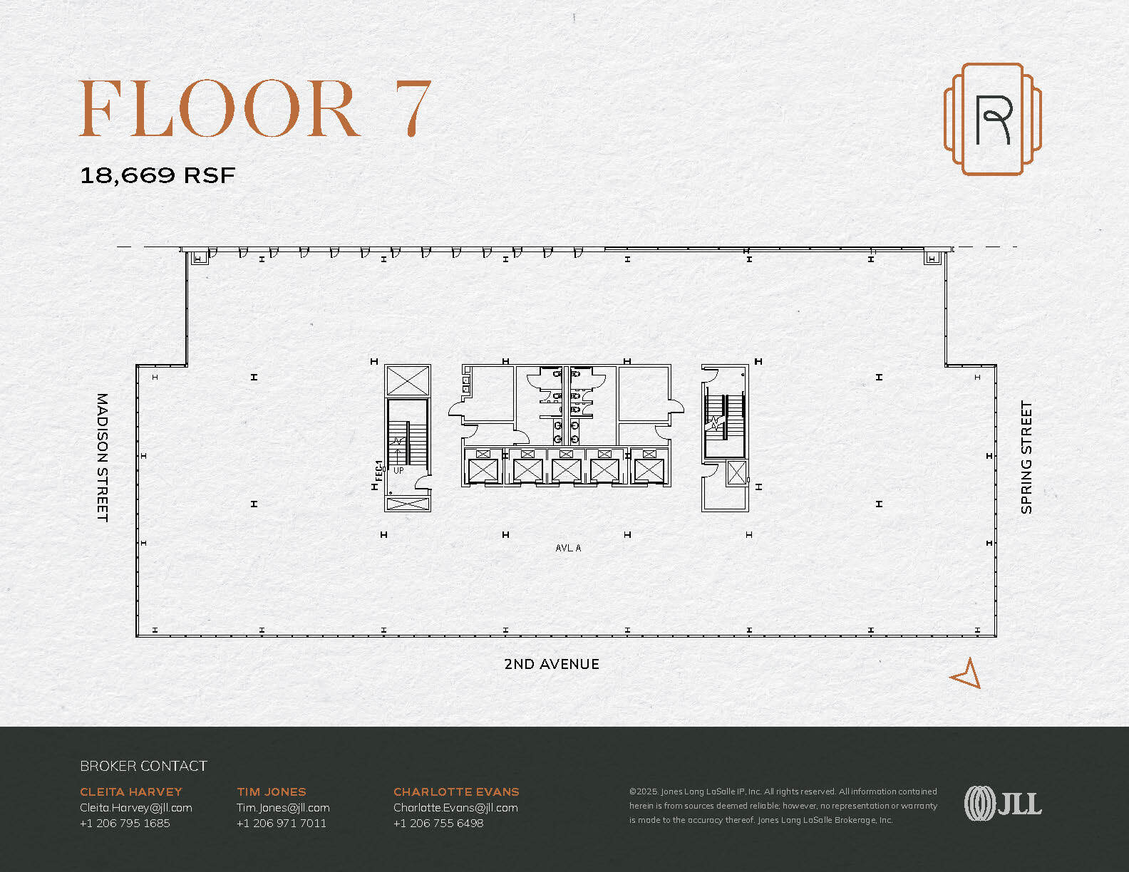 1015 2nd Ave, Seattle, WA à louer Plan d’étage– Image 1 sur 1