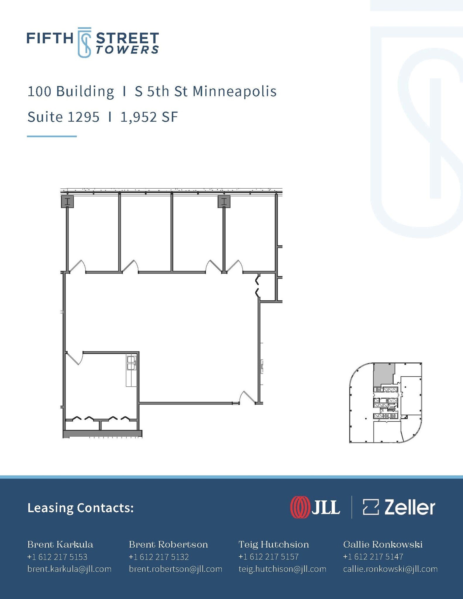 100 S 5th St, Minneapolis, MN à louer Plan d’étage– Image 1 sur 1
