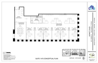 801 Cherry St, Fort Worth, TX à louer Plan d’étage– Image 2 sur 4