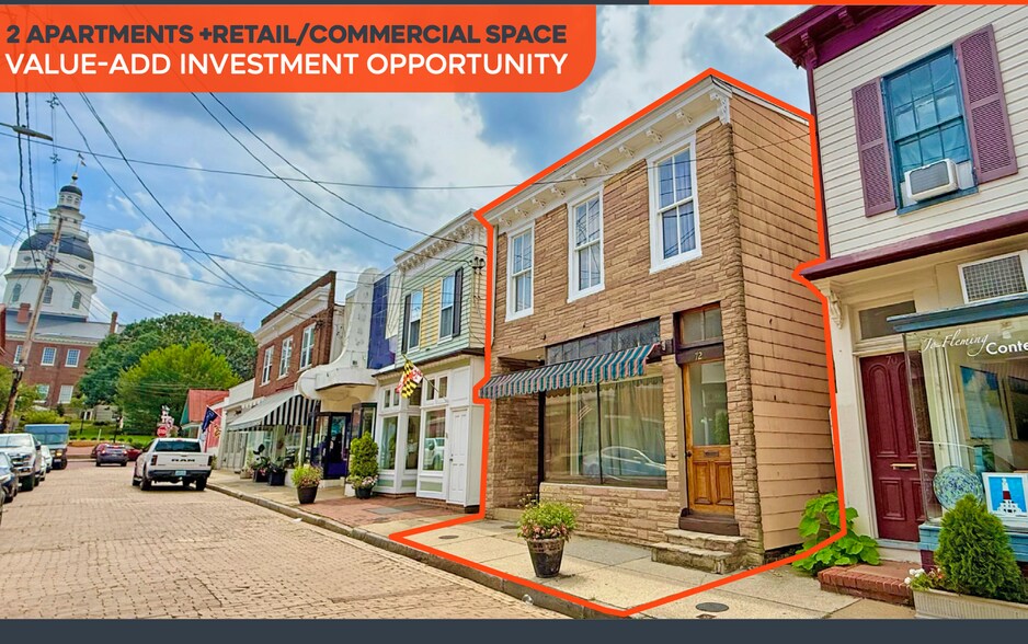 72 Maryland Ave, Annapolis, MD à vendre - Photo de l’immeuble – Image 1 sur 3