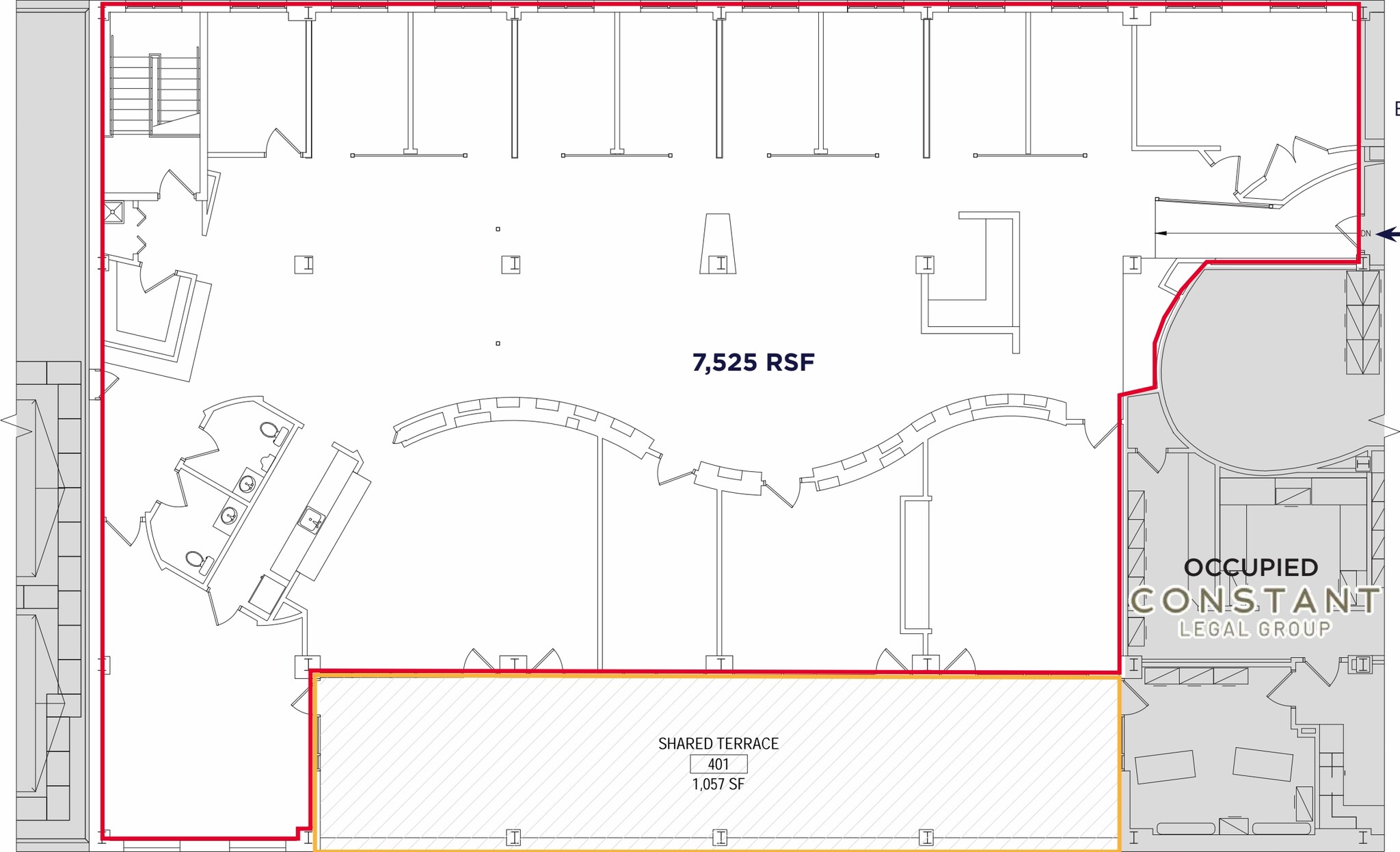 737 Bolivar Rd, Cleveland, OH à louer Plan d’étage– Image 1 sur 1