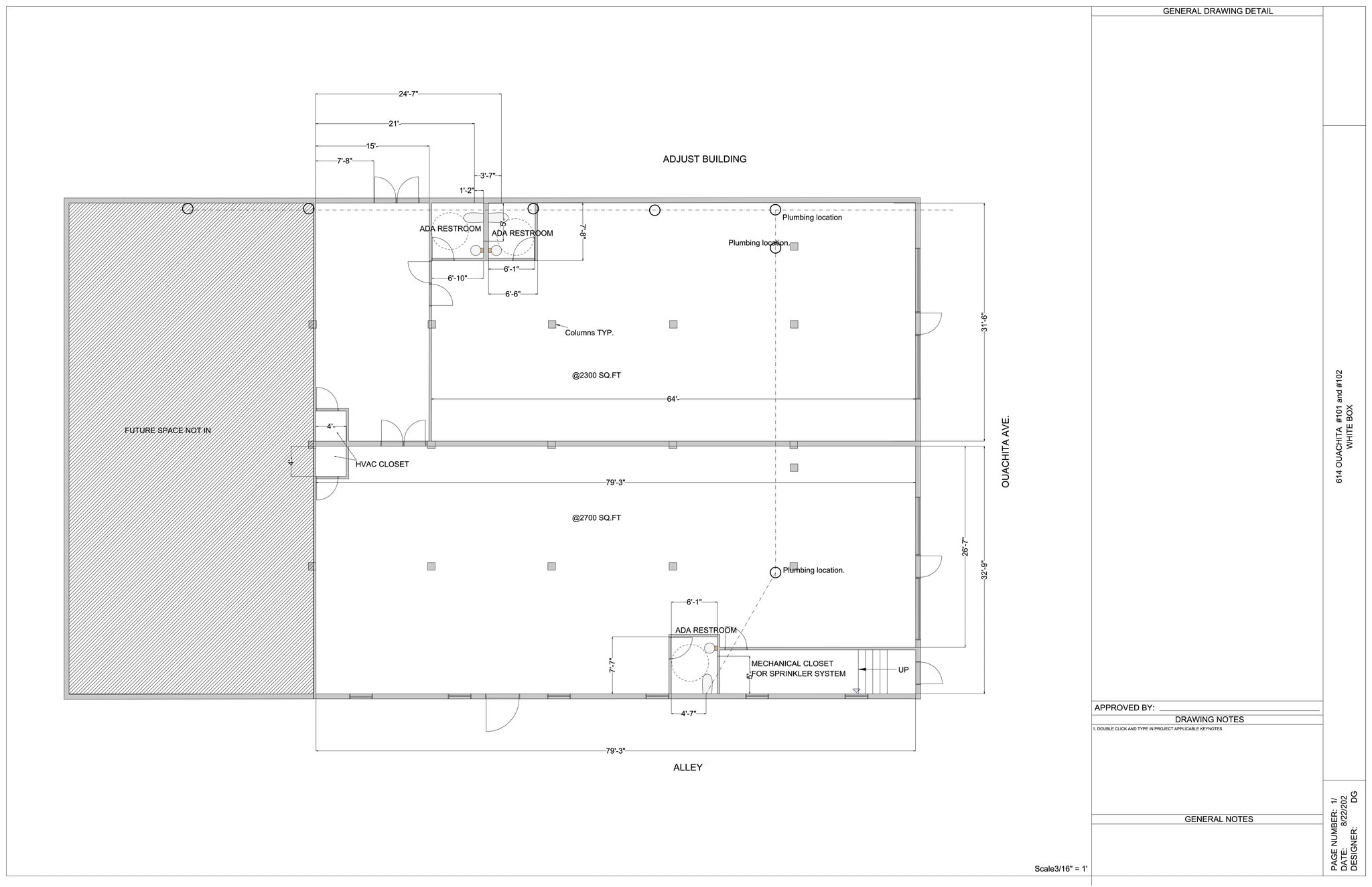 600-614 Ouachita Ave, Hot Springs National Park, AR à louer Plan de site– Image 1 sur 4