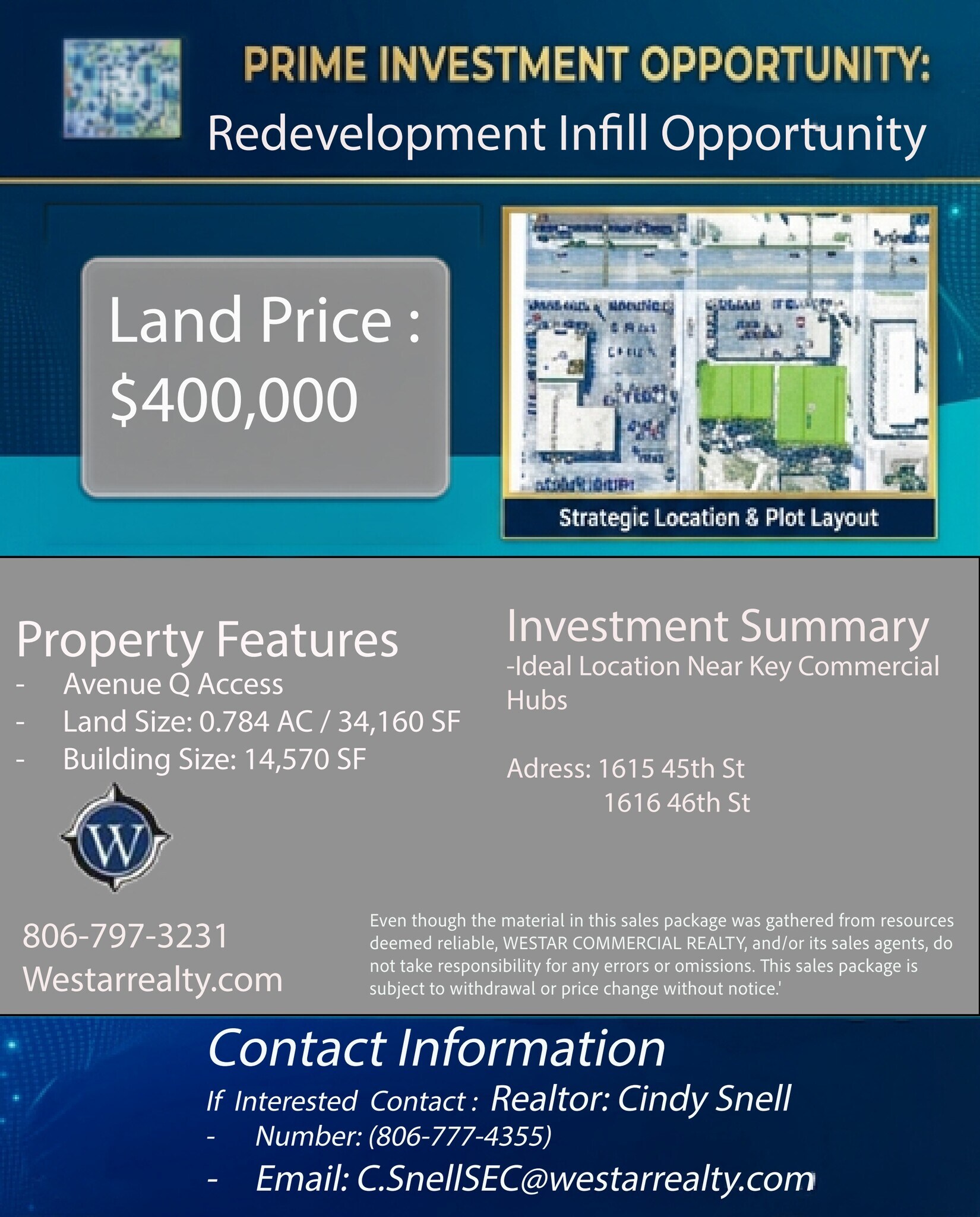 1615 45th St, Lubbock, TX à vendre Autre– Image 1 sur 2