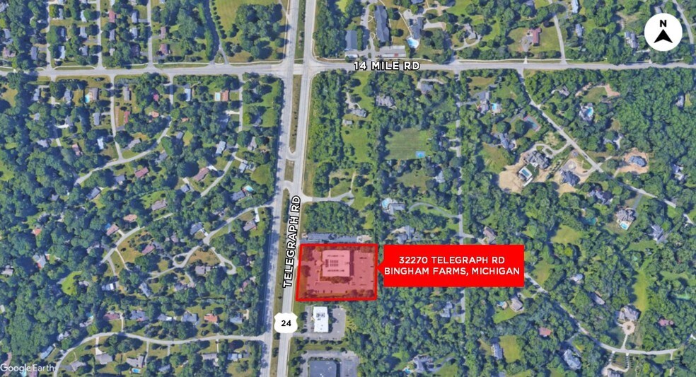 32270 Telegraph Rd, Bingham Farms, MI à louer - Aérien – Image 2 sur 6