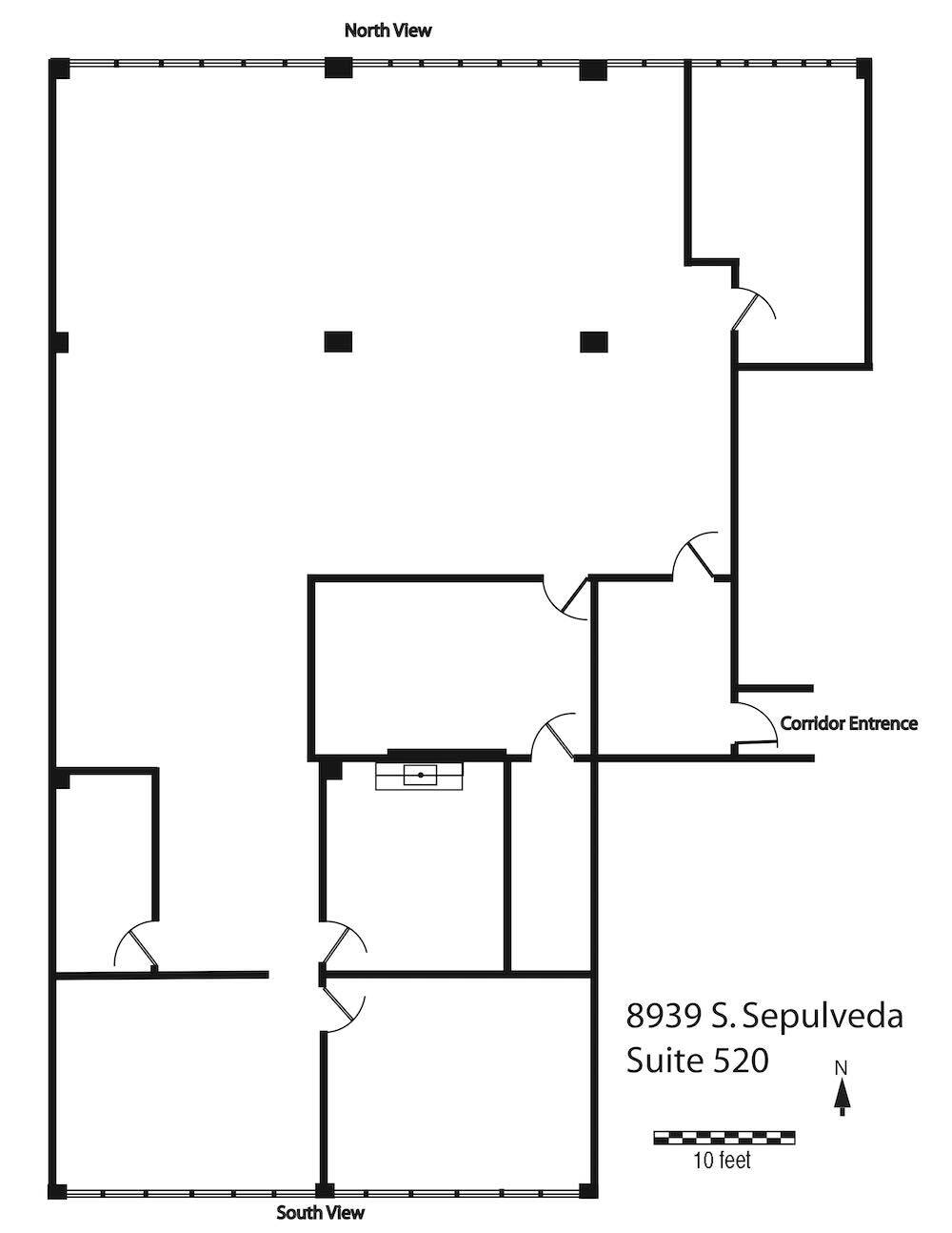 8929-8939 S Sepulveda Blvd, Los Angeles, CA à louer Plan d’étage– Image 1 sur 2