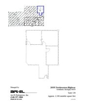 29355 Northwestern Hwy, Southfield, MI à louer Plan d’étage– Image 1 sur 1
