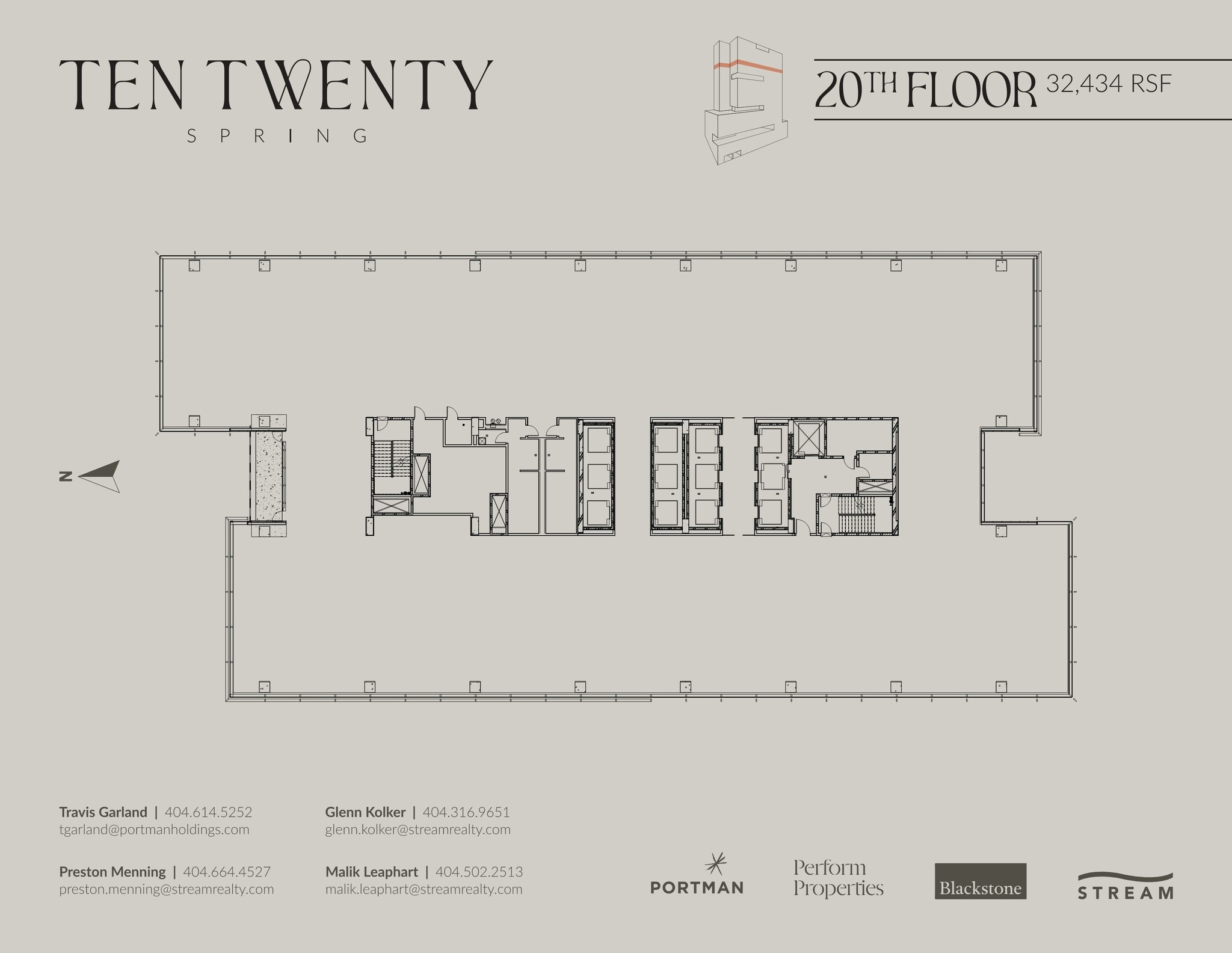 1020 Spring St, Atlanta, GA à louer Plan d’étage– Image 1 sur 1