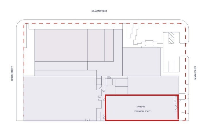 1308 9th St, Berkeley, CA à louer Plan d’étage– Image 1 sur 1