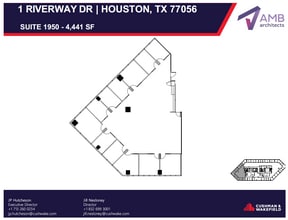 1 Riverway, Houston, TX à louer Plan d’étage– Image 1 sur 1