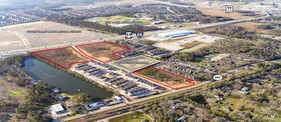 69 N Near Grand Pky, Porter, TX à vendre - Aérien – Image 3 sur 3