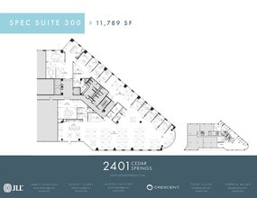 2401 Cedar Springs Rd, Dallas, TX à louer Plan d’étage– Image 2 sur 4
