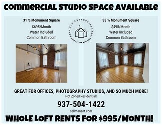 Plus de détails pour 31-34 Monument Sq, Urbana, OH - Bureau à louer