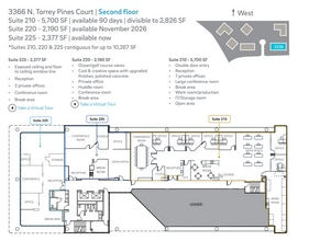 3333 N Torrey Pines Ct, La Jolla, CA à louer Plan d’étage– Image 1 sur 1