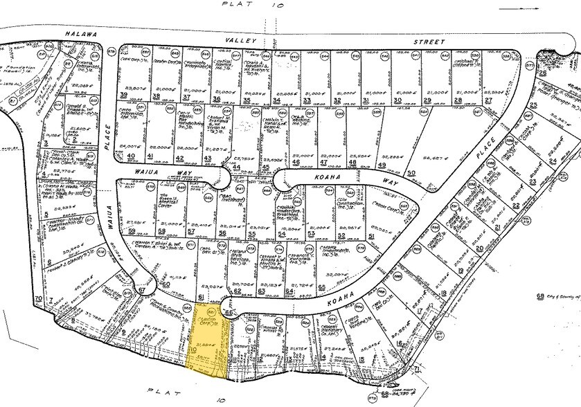 99-1450 Koaha Pl, Honolulu, HI à louer - Plan cadastral – Image 2 sur 4